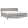 vidaXL Box spring postel s matrac&iacute; světle &scaron;ed&aacute; 160 x 200 cm textil