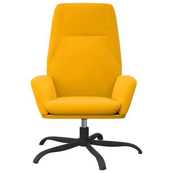 vidaXL Relaxačn&iacute; křeslo hořčicově žlut&eacute; samet