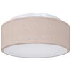 vidaXL Stropn&iacute; lampa s reflektory Taupe 30 x 30 x 13,5 cm textil