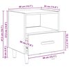 vidaXL Nočn&iacute; skř&iacute;ňka 2 pcs Čern&yacute; dub 40 x 35 x 47 cm kompozitn&iacute; dřevo
