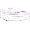 vidaXL Box spring postel s matrac&iacute; modr&aacute; 160x200 cm textil