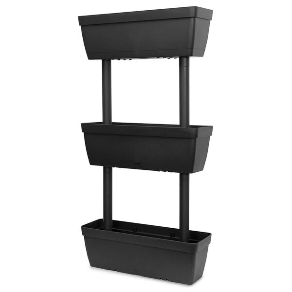 vidaXL Zahradní truhlíky 3 ks 100 cm antracitové