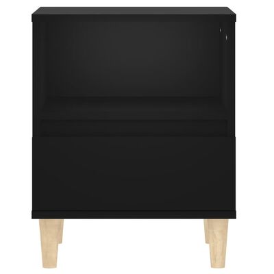 vidaXL Noční stolek černý 40 x 35 x 50 cm