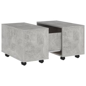 vidaXL Konferenčn&iacute; stolek betonově &scaron;ed&yacute; 60x60x38 cm kompozitn&iacute; dřevo