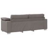 vidaXL Pohovka 3 pcs Taupe 219 x 80 x 82 cm Lněn&aacute; směs