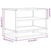 vidaXL TV skříňka kouřový dub 61 x 40 x 46 cm kompozitní dřevo a kov