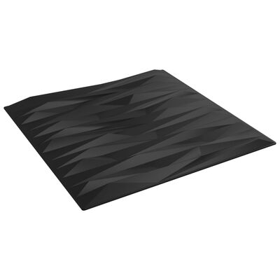 vidaXL Nástěnné panely 12 ks černé 50 x 50 cm XPS 3 m² kámen