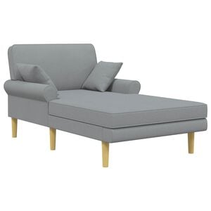 vidaXL Leno&scaron;ka Světle &scaron;ed&aacute; Textil