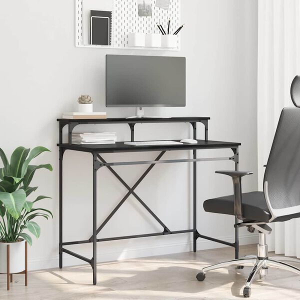 vidaXL Stůl Čern&yacute; dub 100 x 50 x 90 cm kompozitn&iacute; dřevo