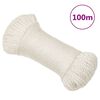 vidaXL Pracovn&iacute; lano b&iacute;l&eacute; 8 mm 100 m polypropylen