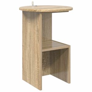 vidaXL Bočn&iacute; stůl Dub sonoma &Oslash; 39,5 x 55 cm Kompozitn&iacute; dřevo