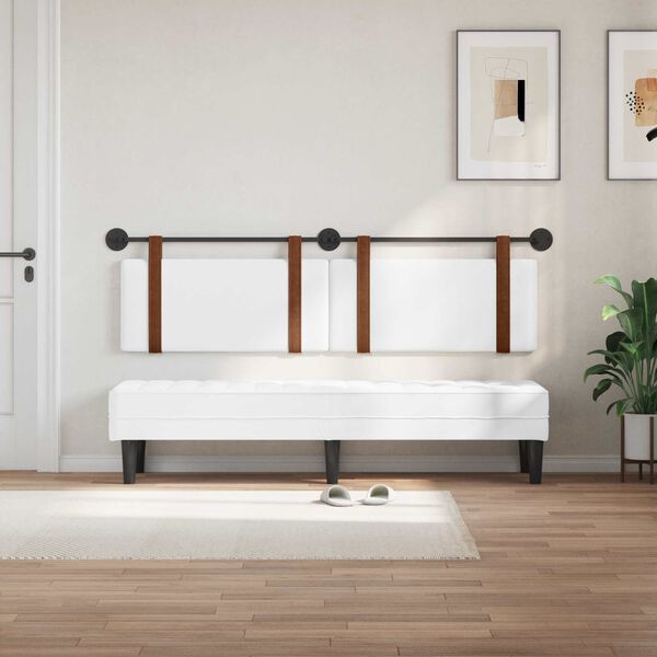 vidaXL Z&aacute;věsn&aacute; čeln&iacute; deska N&aacute;stěnn&yacute; B&iacute;l&yacute; 170 x 55 x 5 cm Antick&yacute; PU