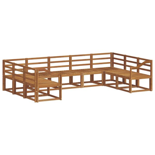 vidaXL Venkovn&iacute; pohovkov&aacute; souprava 9 pcs Př&iacute;rodn&iacute;