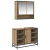 vidaXL Sada koupelnov&eacute;ho n&aacute;bytku 2 ks Artisanov&yacute; dub 80 x 33 x 60 cm