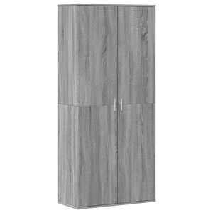 vidaXL Botn&iacute;k &scaron;ed&yacute; sonoma 80 x 39 x 178 cm kompozitn&iacute; dřevo