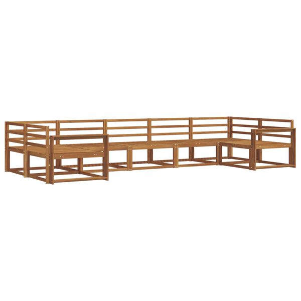 vidaXL Venkovn&iacute; pohovkov&aacute; souprava 7 pcs Př&iacute;rodn&iacute;