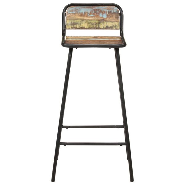 vidaXL Barové židle 4 ks masivní recyklované dřevo