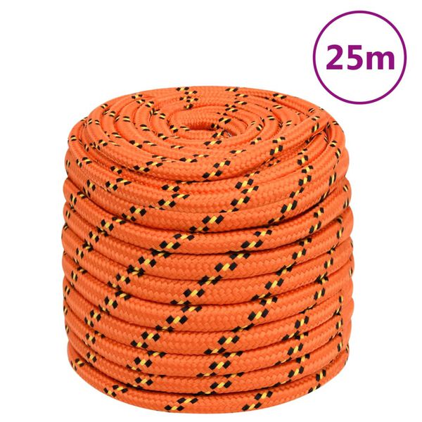 vidaXL Lodní lano oranžové 18 mm 25 m polypropylen
