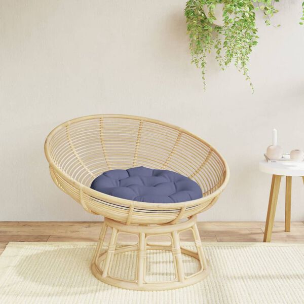 vidaXL Kulat&yacute; sed&aacute;k n&aacute;mořnicky modr&yacute; &Oslash; 60 x 11 cm oxfordsk&aacute; tkanina