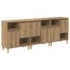 vidaXL Konzole 3 ks Artisanov&yacute; dub 60 x 35 x 70 cm Kompozitn&iacute; dřevo