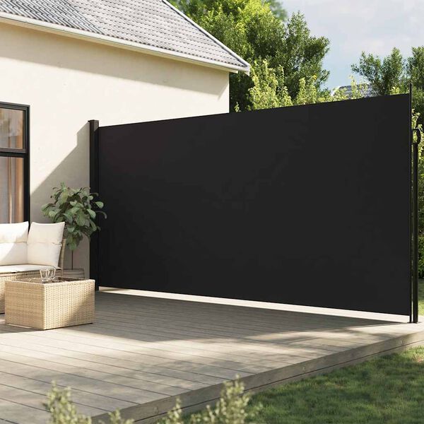 vidaXL Zatahovac&iacute; bočn&iacute; mark&yacute;za čern&aacute; 220 x 600 cm