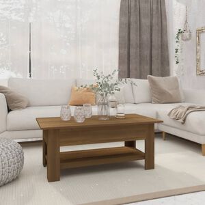 vidaXL Konferenčn&iacute; stolek hněd&yacute; dub 102 x 55 x 42 cm kompozitn&iacute; dřevo