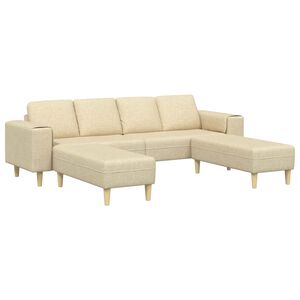 vidaXL Pohovka do ob&yacute;vac&iacute;ho pokoje 3 ks Kr&eacute;mov&aacute; Polyester