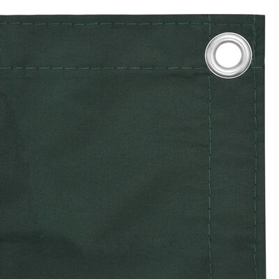 vidaXL Balkónová zástěna tmavě zelená 75 x 300 cm oxfordská látka