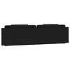 vidaXL Pol&scaron;t&aacute;ř na čelo postele Viana čern&yacute; 200 cm uměl&aacute; kůže