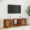 vidaXL TV stolek s LED old wood 120 x 30 x 36 cm kompozitní dřevo