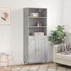 vidaXL Skříň highboard betonově šedá 69,5x34x180 cm kompozitní dřevo