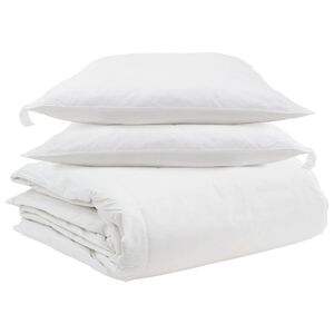 vidaXL Sada přikr&yacute;vek s pol&scaron;t&aacute;řem 3 pcs B&iacute;l&aacute; Peř&iacute;