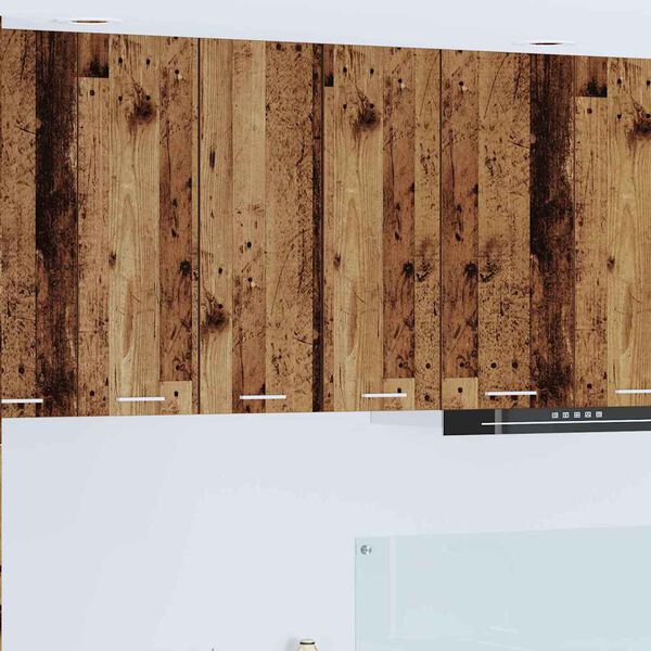 vidaXL Z&aacute;věsn&aacute; skř&iacute;ňka s &uacute;loži&scaron;těm Star&eacute; dřevo a b&iacute;l&aacute; 30 x 31 x 80 cm