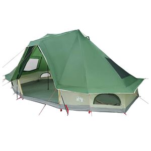 vidaXL Tipi stan se střechou Zelen&aacute; 466 x 310 x 240 cm taft