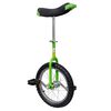 vidaXL Zelen&aacute; nastaviteln&aacute; jednokolka 16''