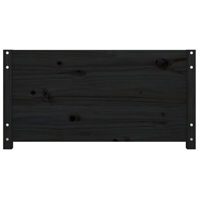 vidaXL Válenda černá 90 x 190 cm Single masivní borové dřevo