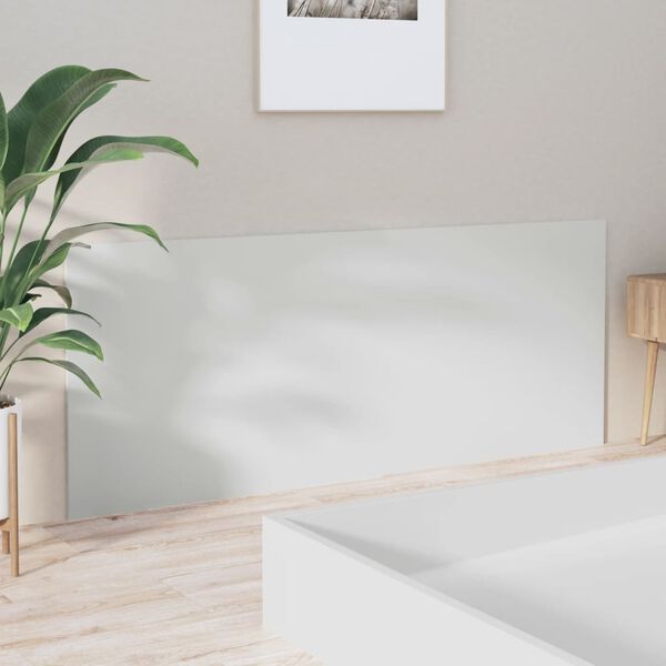 vidaXL Čelo postele leskl&eacute; b&iacute;l&eacute; 200 x 1,5 x 80 cm kompozitn&iacute; dřevo