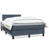 vidaXL Box spring postel s matrac&iacute; tmavě &scaron;ed&aacute; 120x220 cm samet