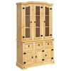 vidaXL Kredenc Corona hněd&yacute; 112 x 43 x 191,5 cm masivn&iacute; mexick&aacute; borovice