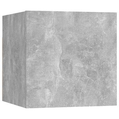 vidaXL 9dílný set TV skříněk betonově šedý dřevotříska