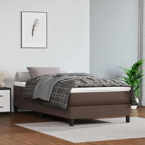 vidaXL Ta&scaron;tičkov&aacute; matrace středn&iacute; tvrdost hněd&aacute; 90 x 200 x 20 cm uměl&aacute; kůže