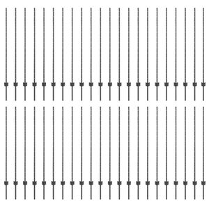vidaXL Plotov&yacute; sloupek. 44 pcs &Scaron;ed&aacute; 180 cm Ocel