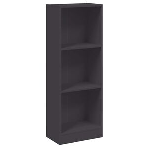 vidaXL 3patrov&aacute; knihovna &scaron;ed&aacute; 40 x 24 x 109 cm kompozitn&iacute; dřevo