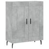vidaXL Skř&iacute;ň highboard betonově &scaron;ed&aacute; 69,5x34x180 cm kompozitn&iacute; dřevo