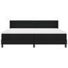 vidaXL Postel boxspring s matrac&iacute; s matrac&iacute; s čelo Čern&aacute; 200 x 200 cm