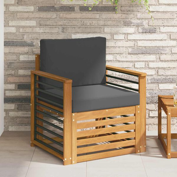 vidaXL Venkovn&iacute; pohovkov&aacute; souprava Př&iacute;rodn&iacute; 71 x 63 x 73 cm