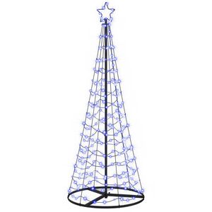 vidaXL LED spir&aacute;lov&yacute; v&aacute;nočn&iacute; stromek s podstavcem EKENAS 180 cm