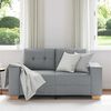 vidaXL Loveseat Sofa Světle &scaron;ed&aacute; 160x77x82 cm textil