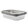 vidaXL Gastron&aacute;doby 4 ks GN 1/1 100 mm nerezov&aacute; ocel
