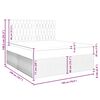 vidaXL Box spring postel s matrac&iacute; tmavě zelen&aacute; 180x200 cm samet